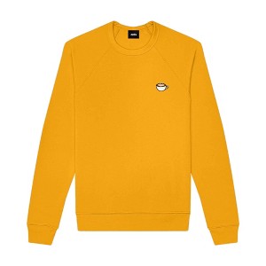 Dalix Cappuccino Embroidered Fleece Crewneck Long Sleeve Sweatshirt Mens - 1 of 4