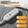 Electric Blanket, Waffle Heated Throw, Machine Washable, 5 Heating Levels, 4 Hours Auto Off, Grey, 50 x 60inch - 4 of 4