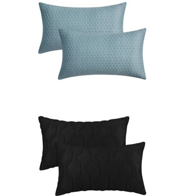 REGALWOVEN 4 Pcs Geometric Soft Cozy Throw Pillow Covers