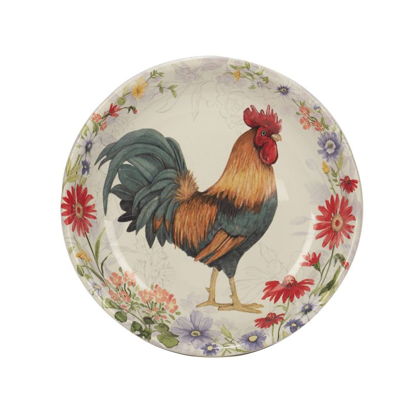 Set of 4 Floral Rooster Assorted Soup/Pasta Bowls - Certified International, 3 of 8