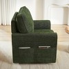 KTMBDW Sofa Accent Chair, 360° Swivel Chair with Side Pockets, Comfy Soft Chenille Arm Chairs Living Room, Bedroom, and Hotel - 4 of 4