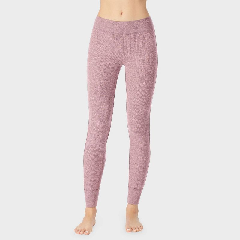 Warm Essentials by Cuddl Duds Women's Waffle Thermal Leggings, 1 of 3