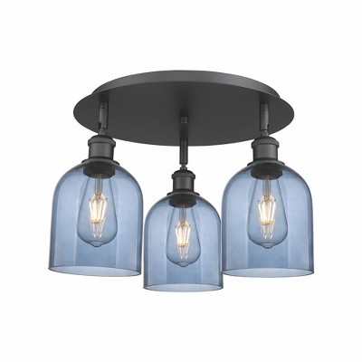 Bella - 3 Light Flush Mount In Industrial Style-10.5 Inches Tall and 17.25 Inches Wide