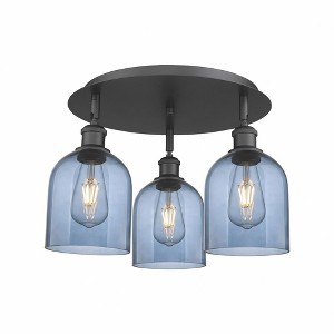 Bella - 3 Light Flush Mount In Industrial Style-10.5 Inches Tall and 17.25 Inches Wide - 1 of 1