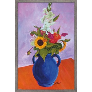 Trends International Lindsey Cherek - Still Life With Farmer's Market Flowers Framed Wall Poster Prints - 1 of 4