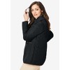 Jessica London Women's Plus Size Snap-Front Quilted Coat - image 3 of 4