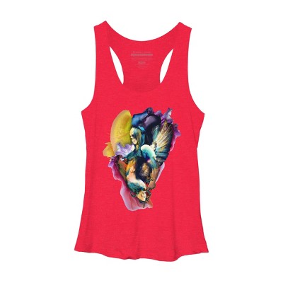 Women's Design By Humans QUEEN OF SKULLS II By rizapeker Racerback Tank Top