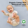 KeaBabies 2pk Soothe Waterproof Fitted Crib Sheets for Girl, Boy, 100% Organic Soft Cotton Crib Mattress Protector Sheet - 2 of 4