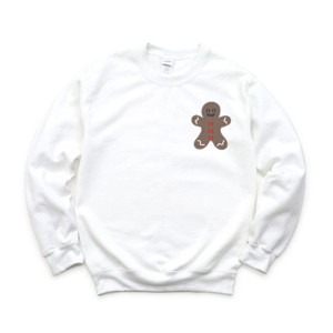 Embroidered Gingerbread Man - Women's Graphic Sweatshirt - 1 of 4