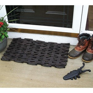 Norman Librett Recycled Heavy Duty Outdoor Rubber Tire Doormat, 27 x 16 in - 1 of 2