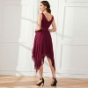 Ever-Pretty Women's Vintage V Neck Irregular Hem Lace Chiffon Cocktail Dresses - image 3 of 4