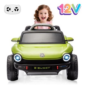 Jojoka Licensed Volkswagen Beetle Ride-On Car for Kids, 12V Electric Vehicle, 4-Wheeler Toy Car with Remote Control, Headlights, Horn, Music - 1 of 4