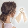 Unique Bargains Cute Heart Shaped Rhinestones Bow Hair Elastic Band 1 Pc - 2 of 4