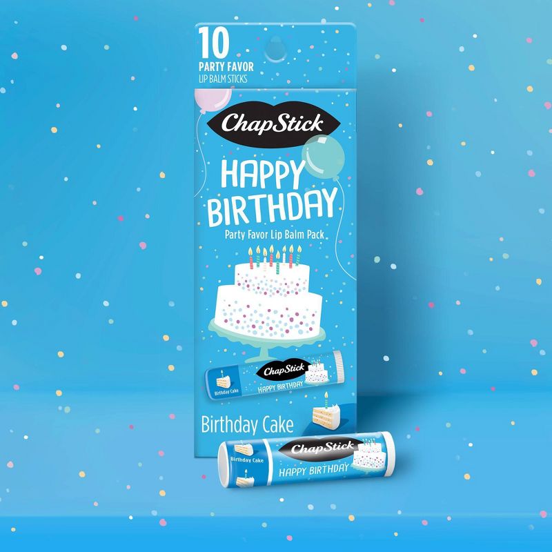 Chapstick Life Moments Happy Birthday Lip Balm - Birthday Cake - 10ct/1.5oz, 2 of 9