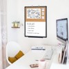 Maxtek Message Center Combination Bulletin Cork Board Magnetic Dry Erase Whiteboard for Homeschool Office - 3 of 4