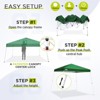 EAGLE PEAK Slant Leg Pop-up Canopy Tent Easy One Person Setup Instant Outdoor Beach Canopy Folding Portable Sports Shelter - 2 of 4