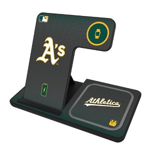 Keyscaper MLB American League Teams Linen 15-Watt 3 in 1 Charging Station - 1 of 4