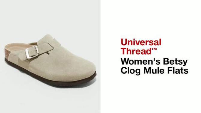 Women's Betsy Clog Mule Flats - Universal Thread™, 2 of 17, play video