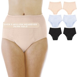 Wearever  Women's Maximum Absorbency Washable Reusable Bladder Control Panties - 1 of 4