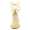 Allegra K Women's Back to College Strappy Straps Lace Up Chunky Heel Sandals - 3 of 4
