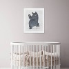 13" x 19" Stay Wild Bear Animals Framed Wall Art Gray - Olivia's Easel: Modern Decor, White Frame, Vertical Layout - 4 of 4