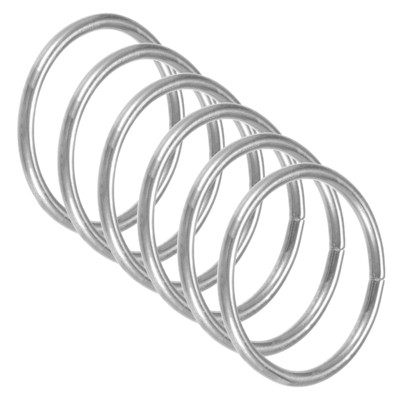 Unique Bargains Metal Electroplated Durable Multipurpose Craft Hoop 6 Pcs