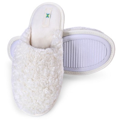 ROXONI Women Slipper Cozy Memory Foam, Indoor Outdoor Rubber Sole