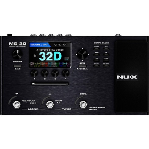 Nux Mg30 Multi-effects And Amp Modeler Effects Pedal Black : Target