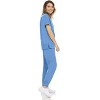 MediChic Womens 8-Pocket Scrubs Set- Mock Neck with 4-Pocket Jogger Scrub Pants - 4 of 4