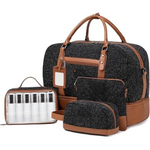 Weekender Bags for Women Large Overnight Bag Weekend Travel Duffel Bag Carry on Shoulder with Shoe Compartment - 1 of 4