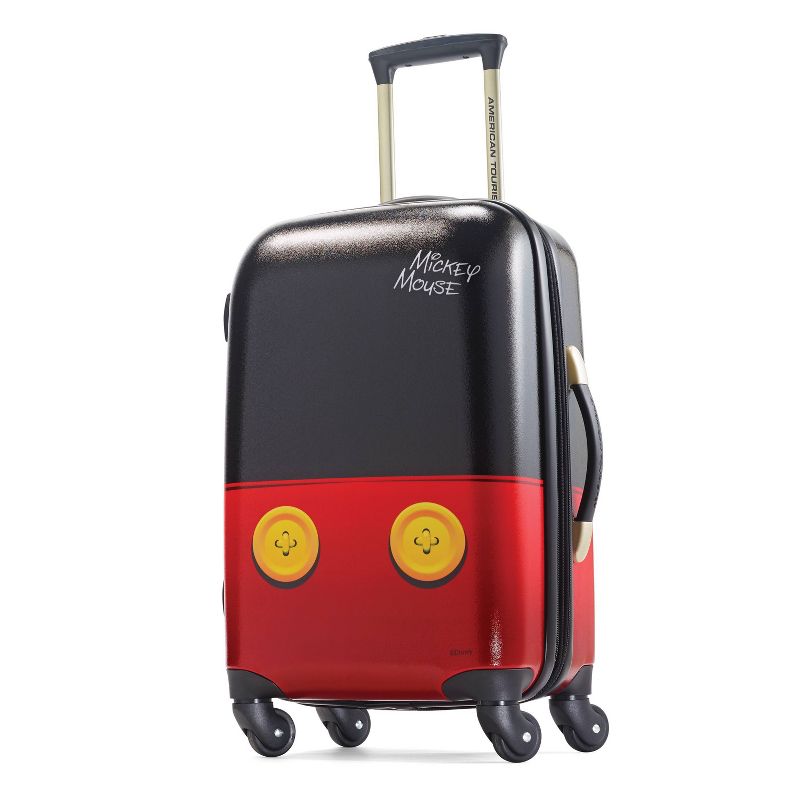 American Tourister Mickey Mouse Pants Hardside Carry On Spinner Suitcase, 1 of 8