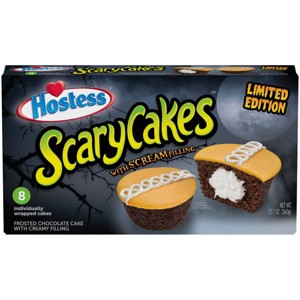 Hostess Scary Cakes with S'Cream Filling - 12.7oz/8ct - Halloween - 1 of 4