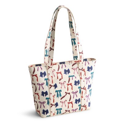 Vera Bradley Women's Outlet Faux Leather Small Vera Tote Bag
