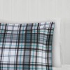 Stylish Plaid Print Comforter Mini Set, All Season Bedding Sets, Cozy Home Textile fits Modern Bedroom Decor - 4 of 4