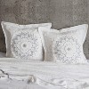 Harleson Medallion - Euro Sham - Grey & White - Levtex Home - 2 of 3