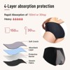 CARER Period Incontinence Underwear for Women Washable Leak Proof Underwear for Women 150ml Super Absorbent 3pk Black - 3 of 4
