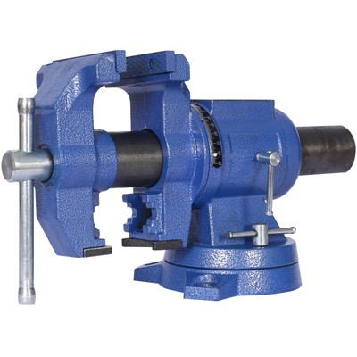 Heavy Duty Bench Vise, 5" Bench Vise Table Top Clamp Woodworking Vice Press, 360-Degree Rotation Clamp on Vise with Swivel Base Head for Woodworking