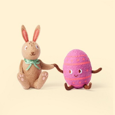 6.75h Sullivans Standing Bunny Figurine Pair Set Of 2, Multicolor