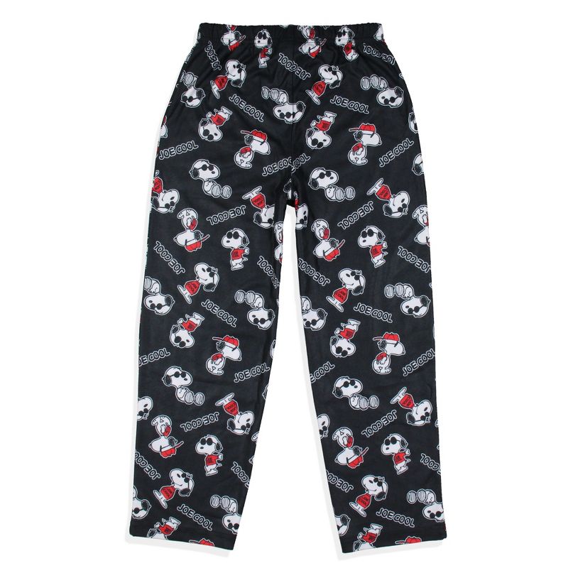 Peanuts Boys' Joe Cool Snoopy Character Tossed Print Sleep Pajama Pants Black, 4 of 5