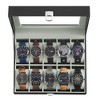 SONGMICS Watch Box, 10-Slot Watch Case with Large Glass Lid, Removable Watch Pillows, Watch Box Organizer, Father's Day Gifts - 4 of 4