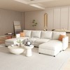 TiramisuBest Modern Large Sectional Sofa, Modular Sectional Sofa with Storage, Sideboard Buffet Style Design for Living Room - 3 of 4