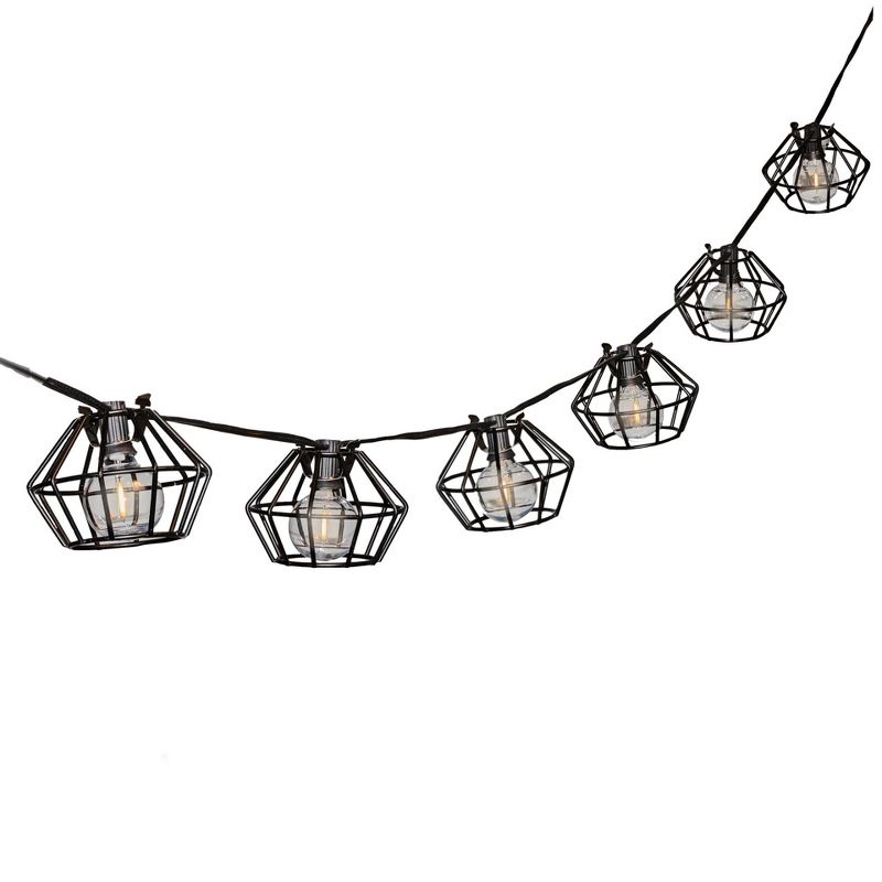 Novelty Lights 10 Lampshade LED Filament G40 Globe String Light Set with Warm White Bulbs, 3 of 7