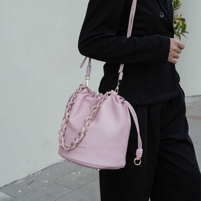 MKF Collection Paityn Women’s Bucket Crossbody Shoulder Bag with Drawstring Closure by Mia K — фото 3