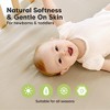 KeaBabies 2pk Soothe Waterproof Fitted Mini Crib Sheets for Girl, Boy, 100% Organic Soft Cotton Pack and Play Sheets - 4 of 4