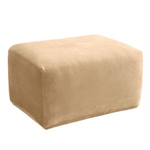 Stretch Pique Oversized Ottoman Cream - Sure Fit, Ivory