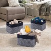 BRINJOY 4 Pack Storage Baskets for Organizing, Woven Baskets for Shelves - Perfect for Toys, Books, Towels, and Clothes - 2 of 4