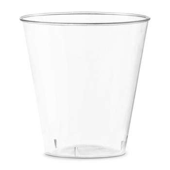 Smarty Had A Party 2 oz. Clear Round Plastic Disposable Shot Glasses (1200 Glasses)