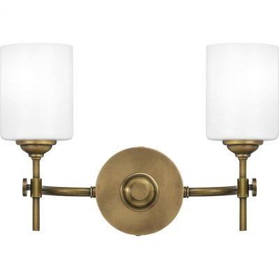 Quoizel Lighting Aria 2 - Light Vanity in  Weathered Brass