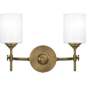 Quoizel Lighting Aria 2 - Light Vanity in  Weathered Brass - 1 of 4