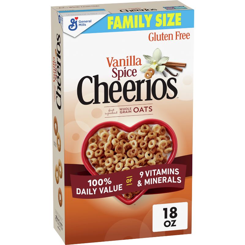 Cheerios Vanilla Spice Family Size - 18oz, 1 of 9